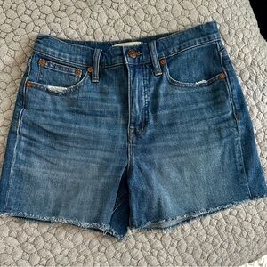 Madewell High-Rise Denim Shorts, Cutoff Edition